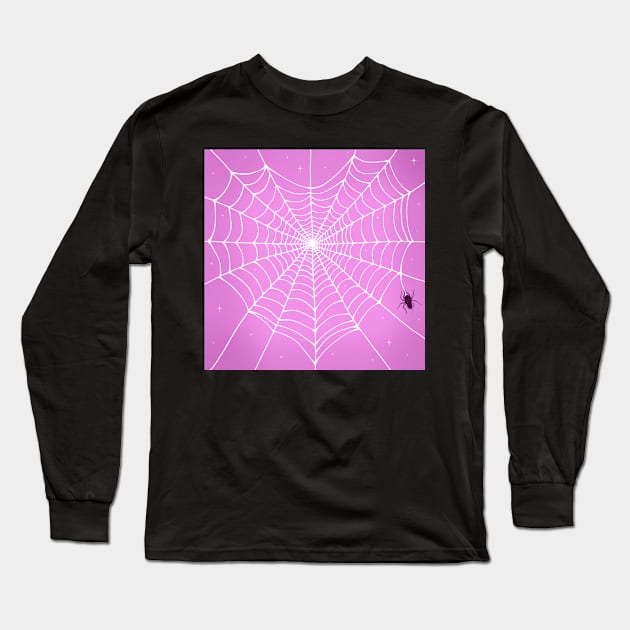 Heart Spider Web Long Sleeve T-Shirt by novembersgirl
